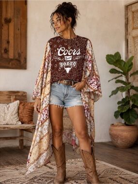 COORS Graphic Kimono Tee